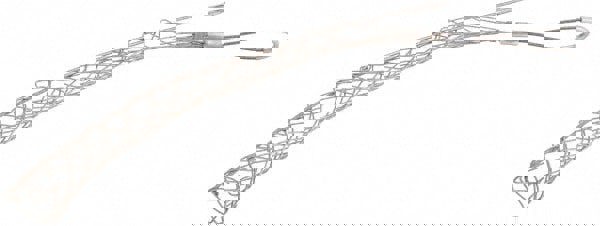 1-1/2 to 1.74 Inch Cable Diameter, Tinned Bronze, Offset Loop Support Grip