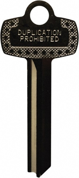 J Keyway Blank Brass Key Blank