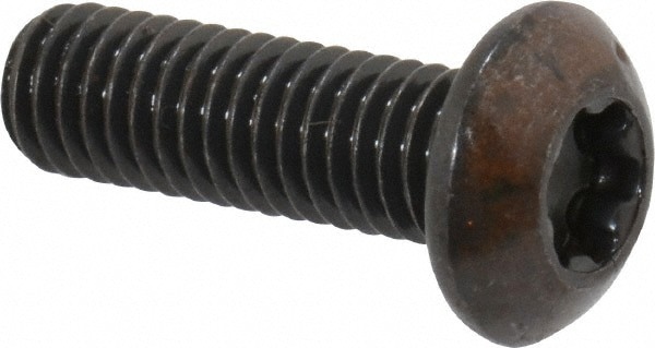 Button Socket Cap Screw: #10-32 x 5/8, Alloy Steel, Black Oxide Coated