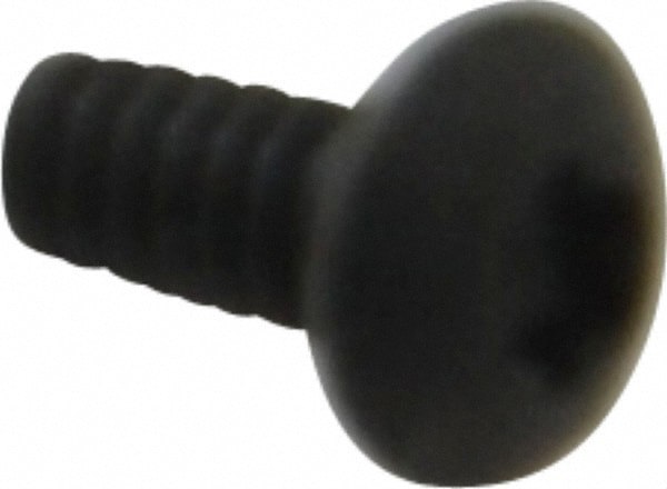 Button Socket Cap Screw: #4-40 x 1/4, Alloy Steel, Black Oxide Coated