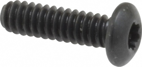 Button Socket Cap Screw: #6-32 x 1/2, Alloy Steel, Black Oxide Coated