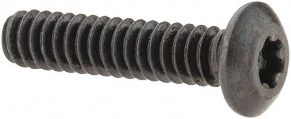 Button Socket Cap Screw: #6-32 x 5/8, Alloy Steel, Black Oxide Coated