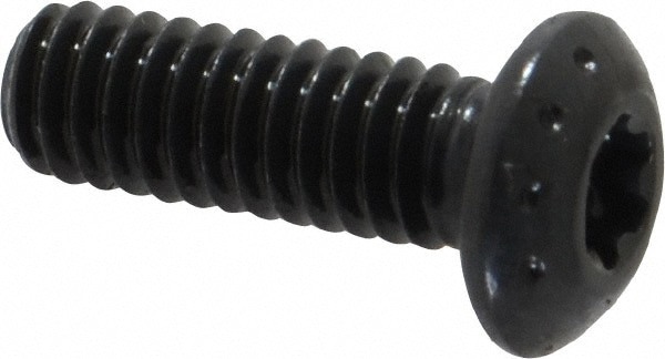 Button Socket Cap Screw: #8-32 x 1/2, Alloy Steel, Black Oxide Coated