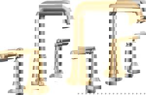 Two Handle Widespread Bathroom Sink Faucet in Brilliance Champagne Bronze