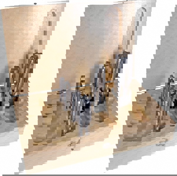 Tap Set: #1-11.5 NPT, Taper, High Speed Steel, Bright Finish