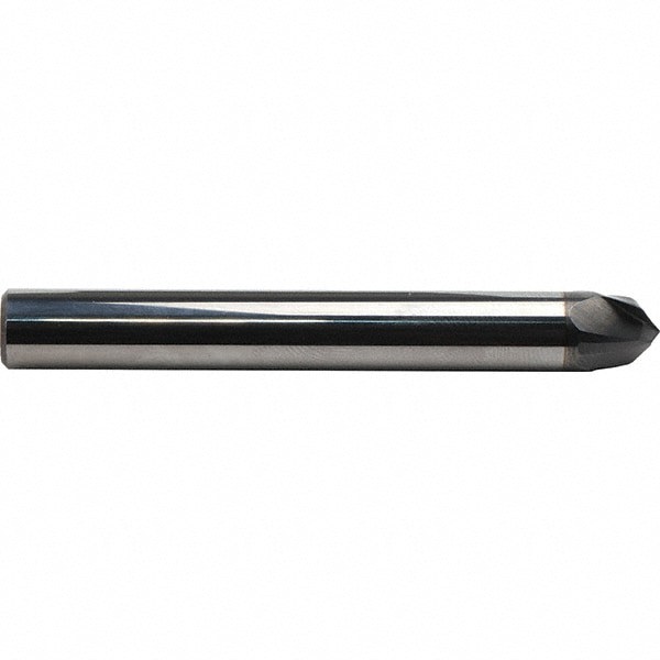 Tapered End Mill: 20 &deg; per Side, 3 Flutes, Solid Carbide, Tapered End