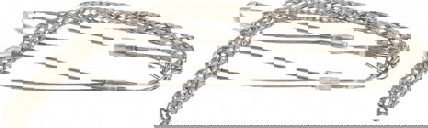 3/4 to 0.99 Inch Cable Diameter, Tinned Bronze, Double Loop Support Grip