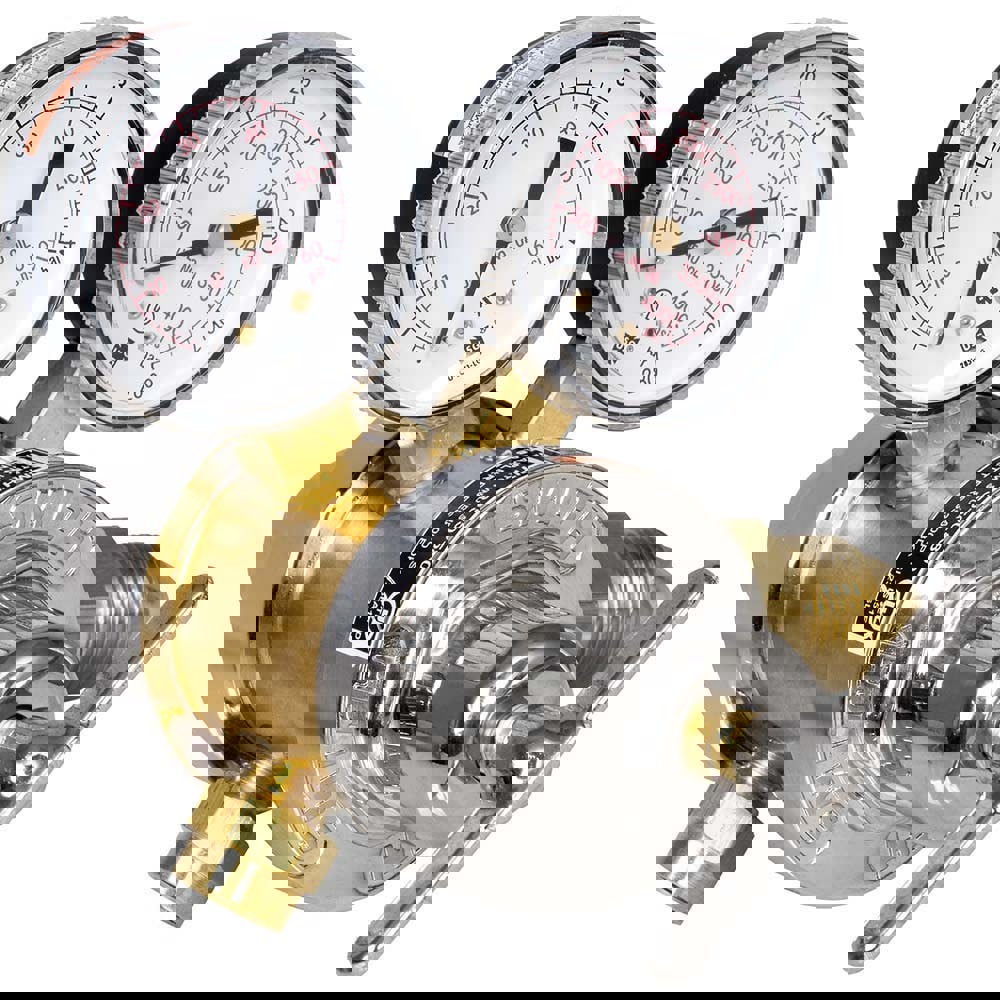 580 CGA Inlet Connection, Female Fitting, 50 Max psi, Nitrogen/Helium/Inert Welding Regulator