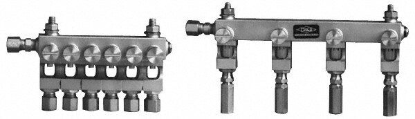 Brass, Straight Valve, Oil Reservoir Needle Valve Manifold