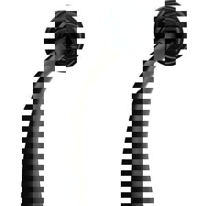 Dual Mount Aluminum Curved Shower Rod - Matte Black