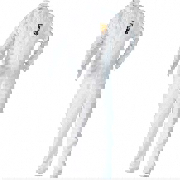 Disposable Coveralls: Size 5X & 6X-Large, SMS, Zipper Closure