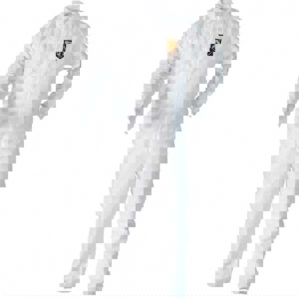 Disposable Coveralls: Size 5X & 6X-Large, SMS, Zipper Closure