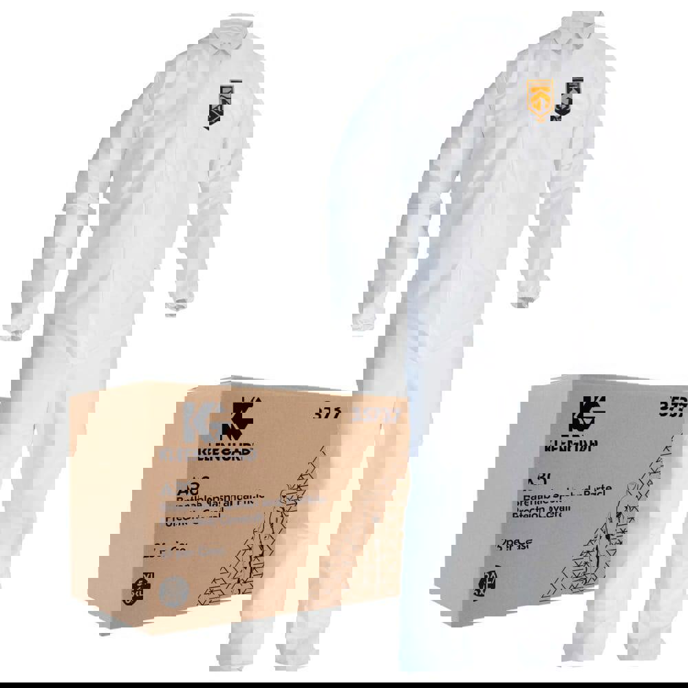 Disposable Coveralls: Size 5X & 6X-Large, SMS, Zipper Closure