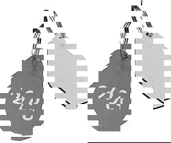 Lettered Tag: Rectangle, 2-1/4