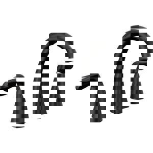 Two Handle Widespread Bathroom Sink Faucet in Matte Black