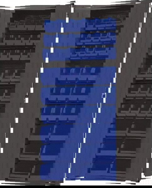 Bin Combination Lockable Storage & Welded Steel Storage Cabinet: 36