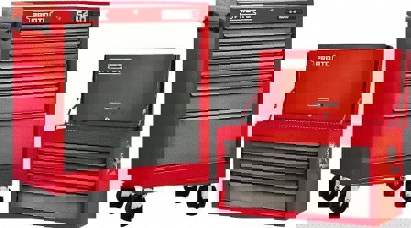 Red/Gray Steel Chest/Roller Cabinet Combo