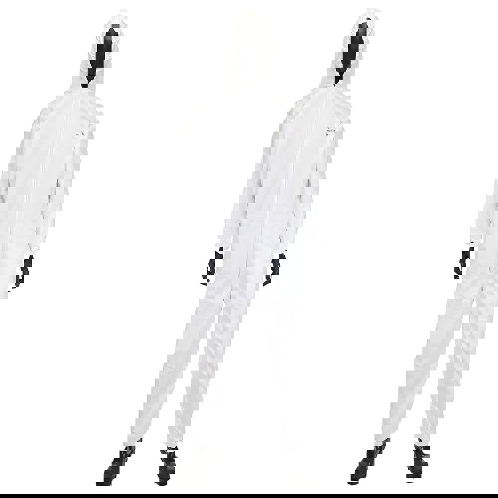 Disposable Coveralls: Liquid Protection, Size 4X-Large, 1.7100 oz, PosiWear BA, Zipper Closure