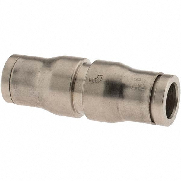 Push-To-Connect Tube to Tube Tube Fitting: Union, Straight, 3/8