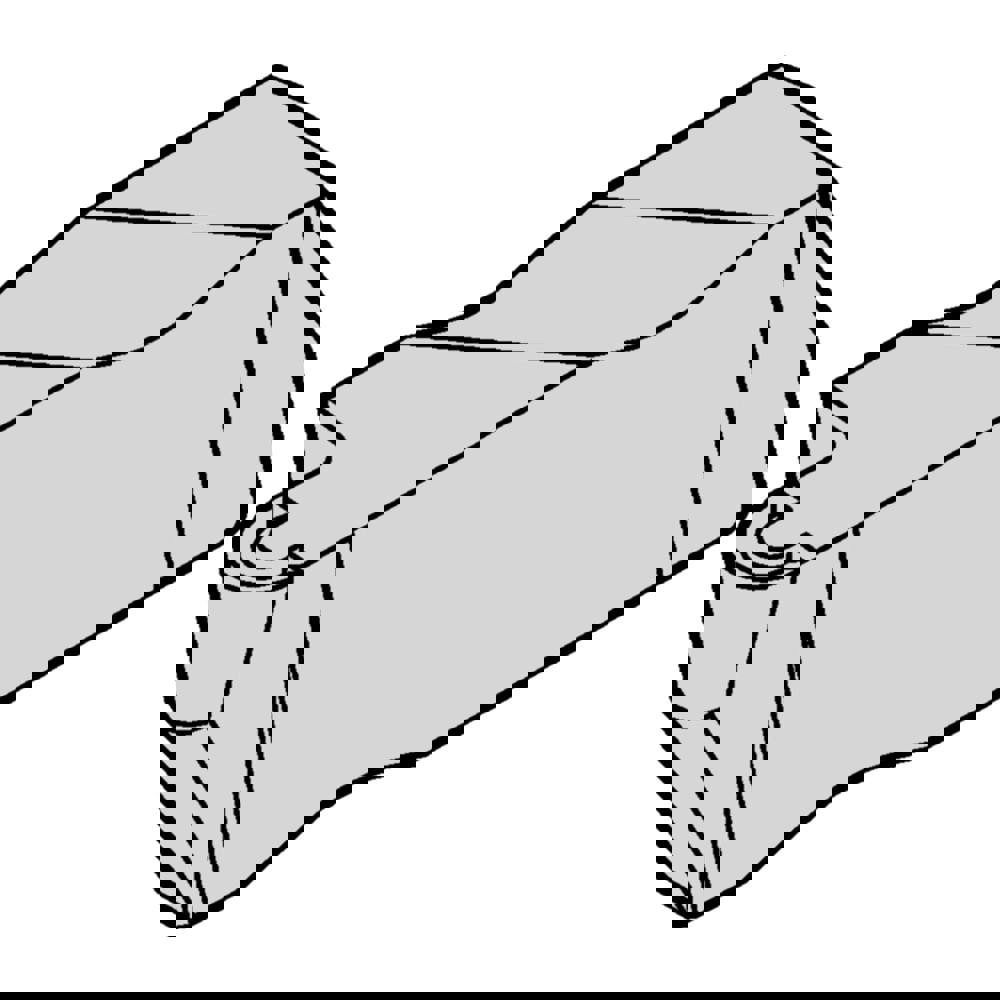 Grooving Inserts; Insert Style: NR-K ; Insert Size Code: 3 ; Cutting Width (Decimal Inch): 0.0940 ; Cutting Width (mm): 2.390 ; Insert Hand: Right Hand ; Maximum Depth of Cut (Decimal Inch): 0.1500