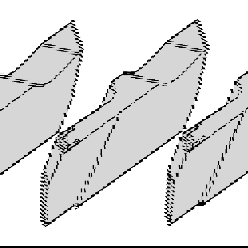 Grooving Inserts; Insert Style: NGD-K ; Insert Size Code: 3 ; Cutting Width (Decimal Inch): 0.1250 ; Cutting Width (mm): 3.180 ; Insert Hand: Left Hand ; Maximum Depth of Cut (Decimal Inch): 0.2500