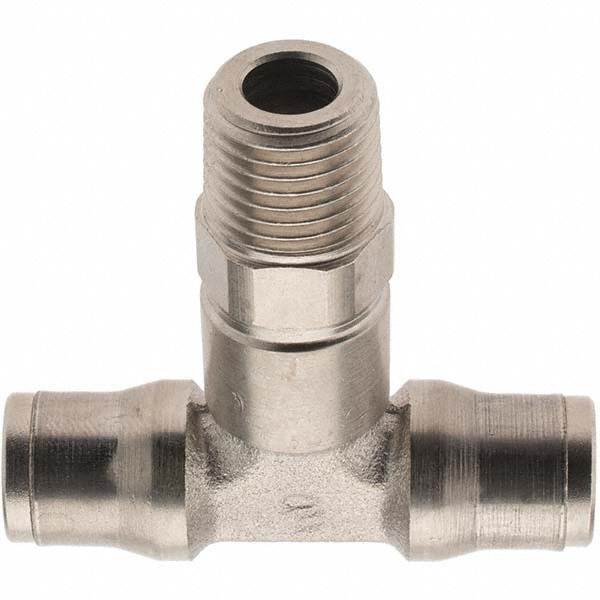 Push-To-Connect Tube to Male & Tube to Male BSPT Tube Fitting: 1/4