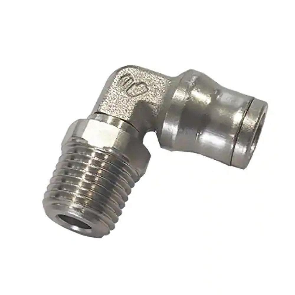 Push-To-Connect Tube to Male & Tube to Male BSPT Tube Fitting: Male Elbow, 1/8