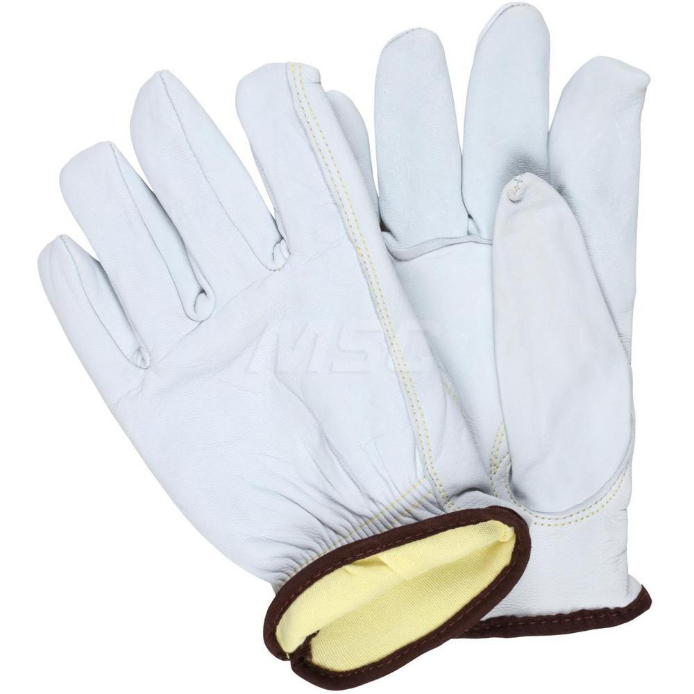 Cut, Puncture & Abrasion-Resistant Gloves: Cut Pro 3613H, Size Large, ANSI Cut A6, ANSI Puncture 3, Uncoated, Goatskin