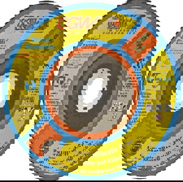 Cutoff Wheel: Type 1, 4