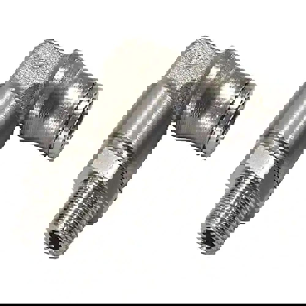 Push-To-Connect Tube to Male & Tube to Male BSPT Tube Fitting: Extended Male Elbow, 1/8