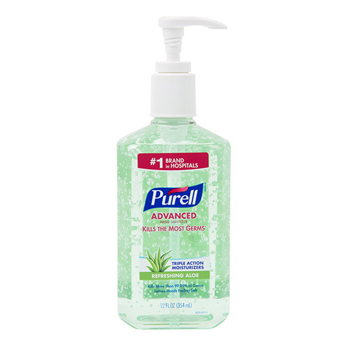 Hand Sanitizer: Gel, 12 oz Pump Spray Bottle, Contains 70% Alcohol