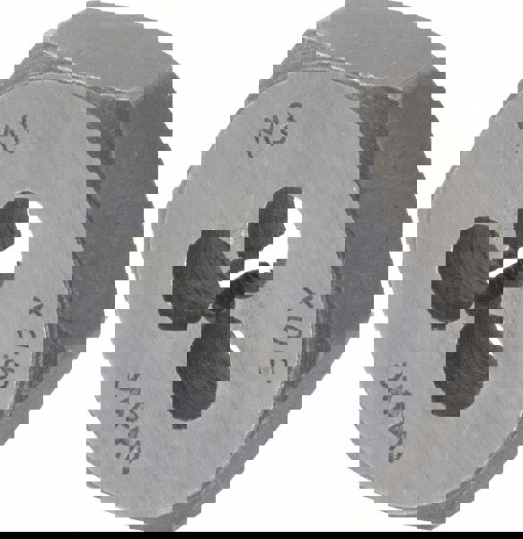 Hex Rethreading Die: M3x0.6, Right Hand, Carbon Steel