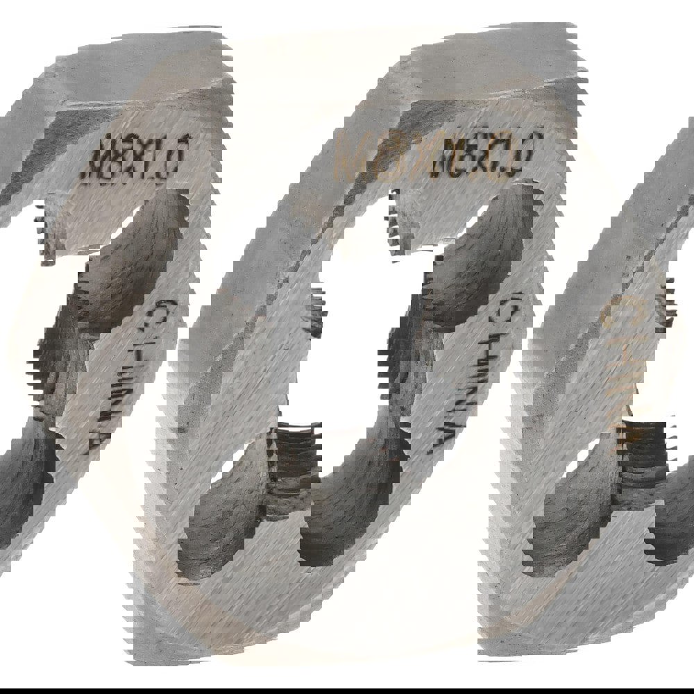 Hex Rethreading Die: M8x1, Right Hand, Carbon Steel