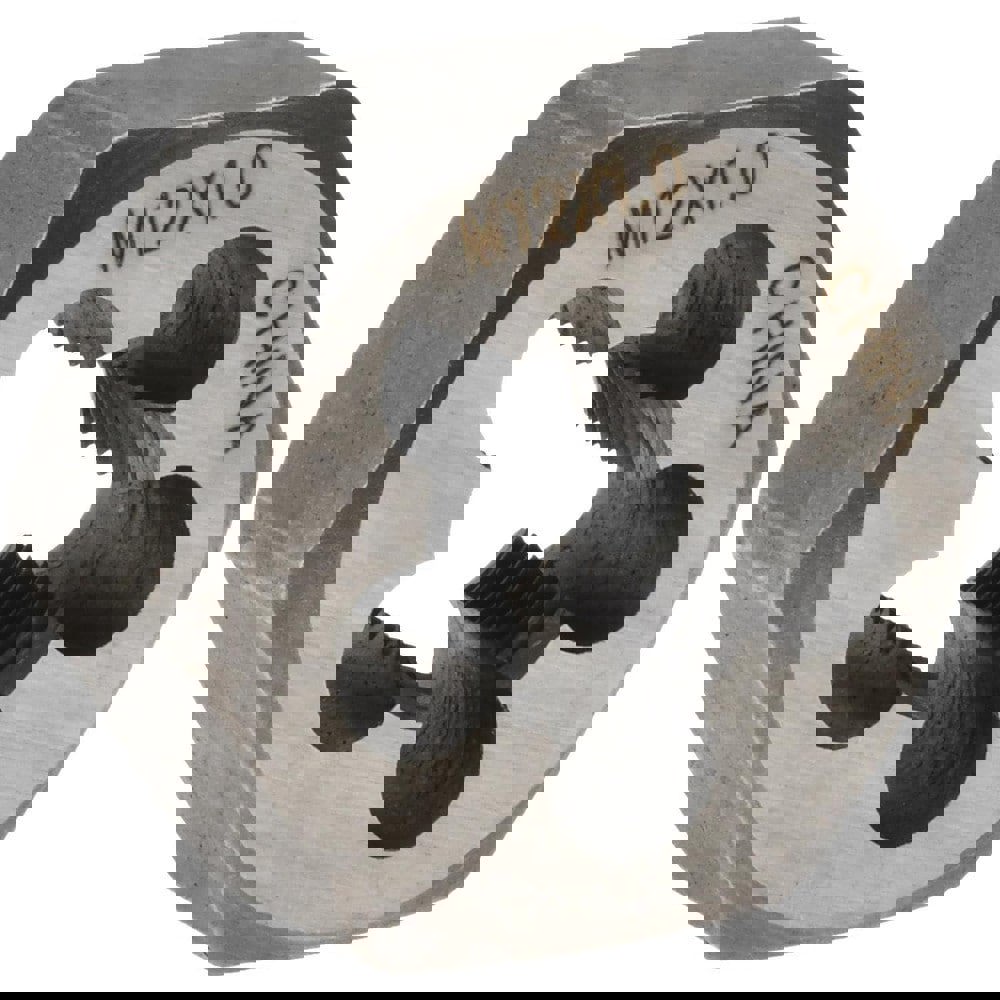 Hex Rethreading Die: M12x1, Right Hand, Carbon Steel