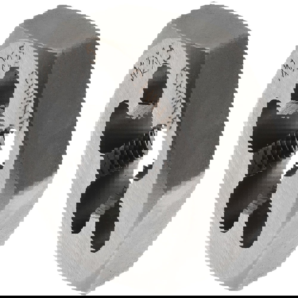 Hex Rethreading Die: M12x1.5, Right Hand, Carbon Steel