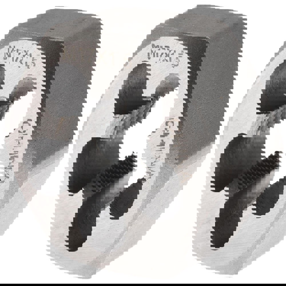 Hex Rethreading Die: M17x1.5, Right Hand, Carbon Steel