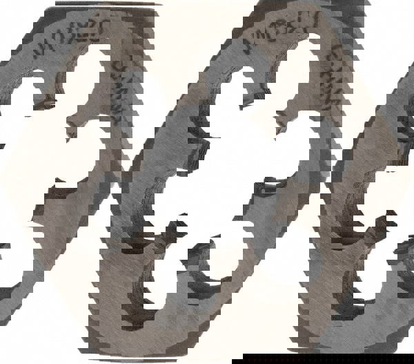 Hex Rethreading Die: M18x2, Right Hand, Carbon Steel