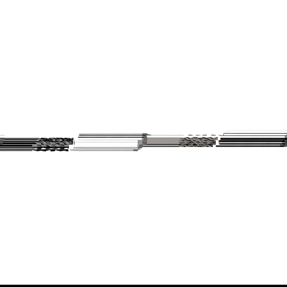 Square End Mill: 1/4'' Dia, 1-1/4'' LOC, 1/4'' Shank Dia, 4'' OAL, 4 Flutes, Solid Carbide