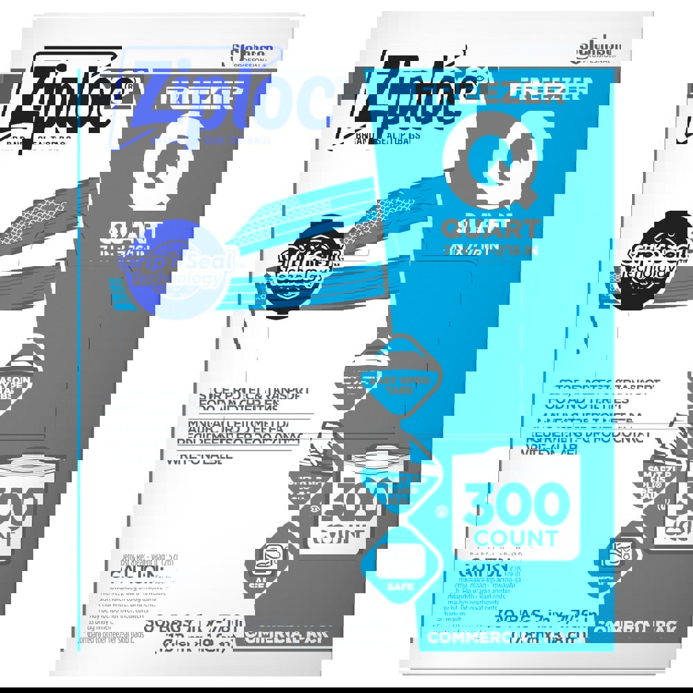 Food Storage Bag: 1 qt, Polyethylene