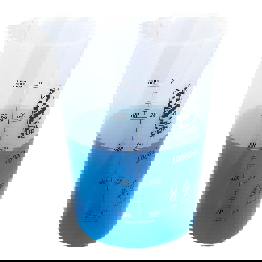 Beakers & Pipettes; Beaker Type: Griffin Style Graduated Beaker ; Volume Capacity: 10000.0ml ; Material: Polypropylene ; Maximum Temperature: 180F ; Labware Transparency: Translucent ; Graduations: Yes