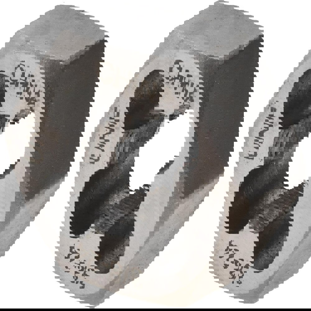 Hex Rethreading Die: 3/8-24, Right Hand, Carbon Steel