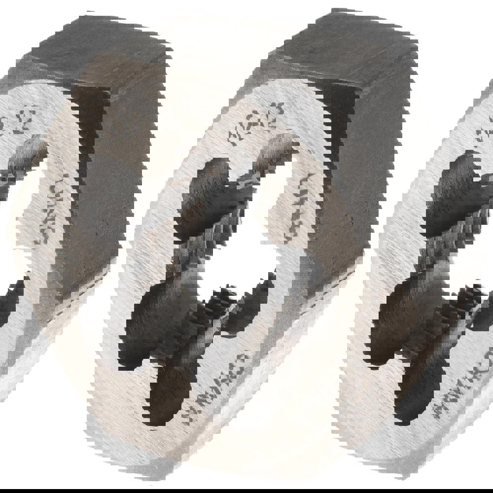 Hex Rethreading Die: 1/2-12, Right Hand, Carbon Steel