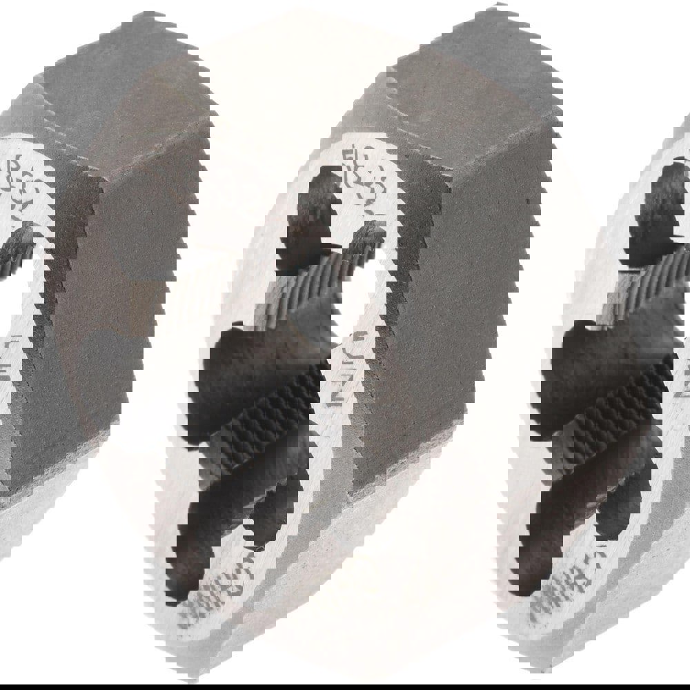 Hex Rethreading Die: 5/8-32, Right Hand, Carbon Steel