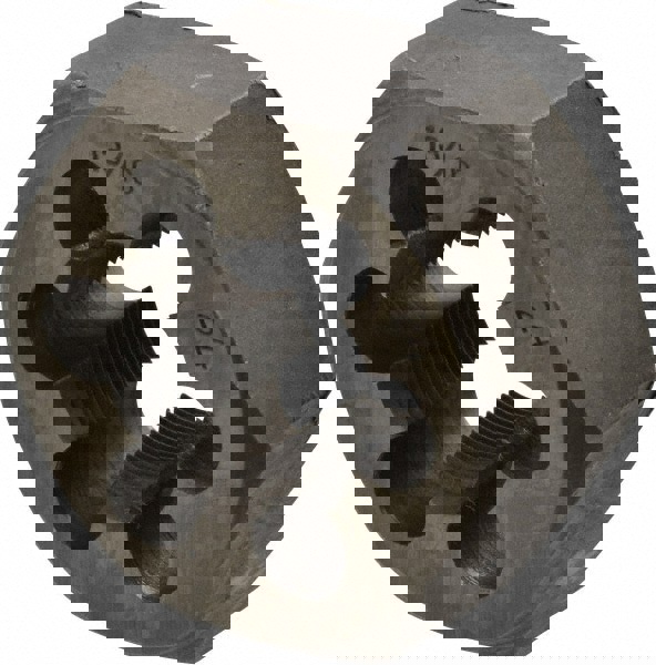 Hex Rethreading Die: 13/16-24, Right Hand, Carbon Steel