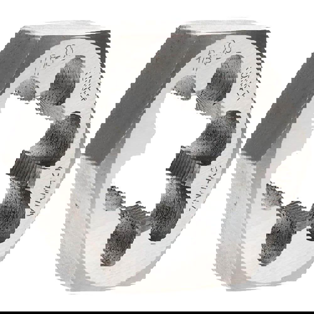 Hex Rethreading Die: 7/8-20, Right Hand, Carbon Steel