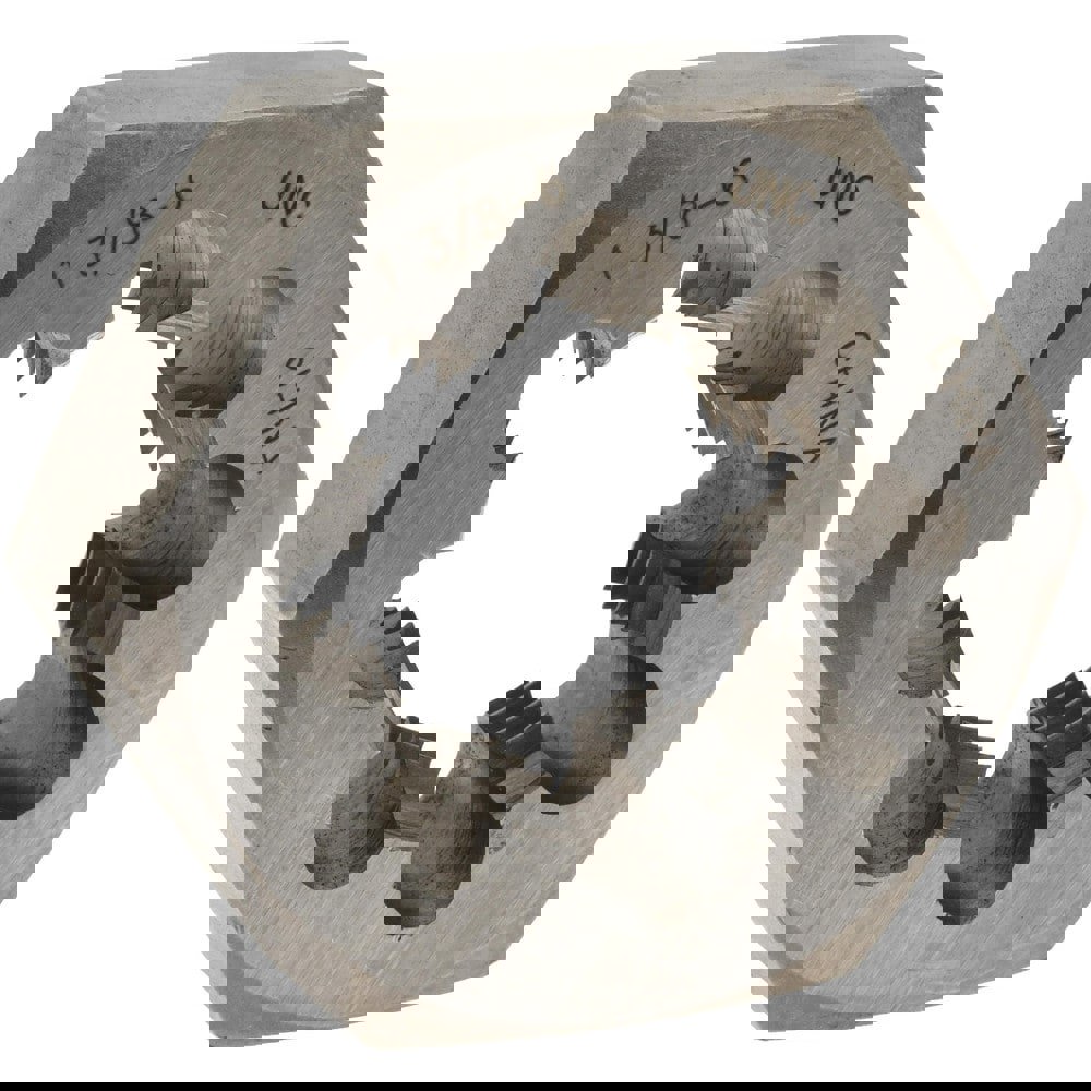 Hex Rethreading Die: 1-3/8-6, 1