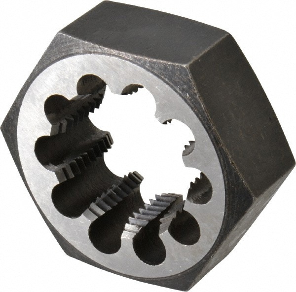 Hex Rethreading Die: 1-7/8-8, Right Hand, Carbon Steel