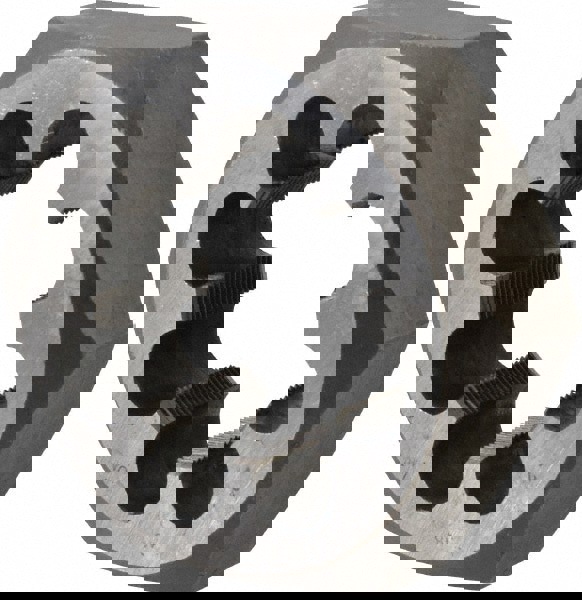 Hex Rethreading Die: 2-18, Right Hand, Carbon Steel