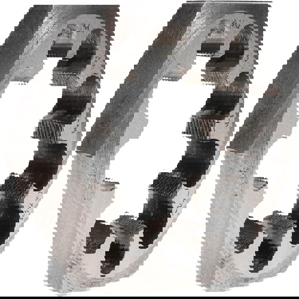 Hex Rethreading Die: 2-1/4-18, Right Hand, Carbon Steel