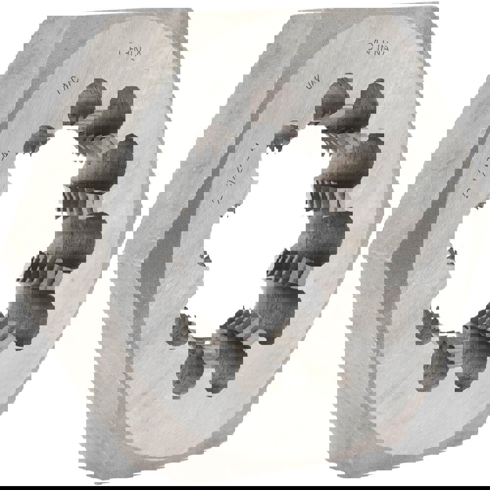 Hex Rethreading Die: 2-1/2-4, Right Hand, Carbon Steel